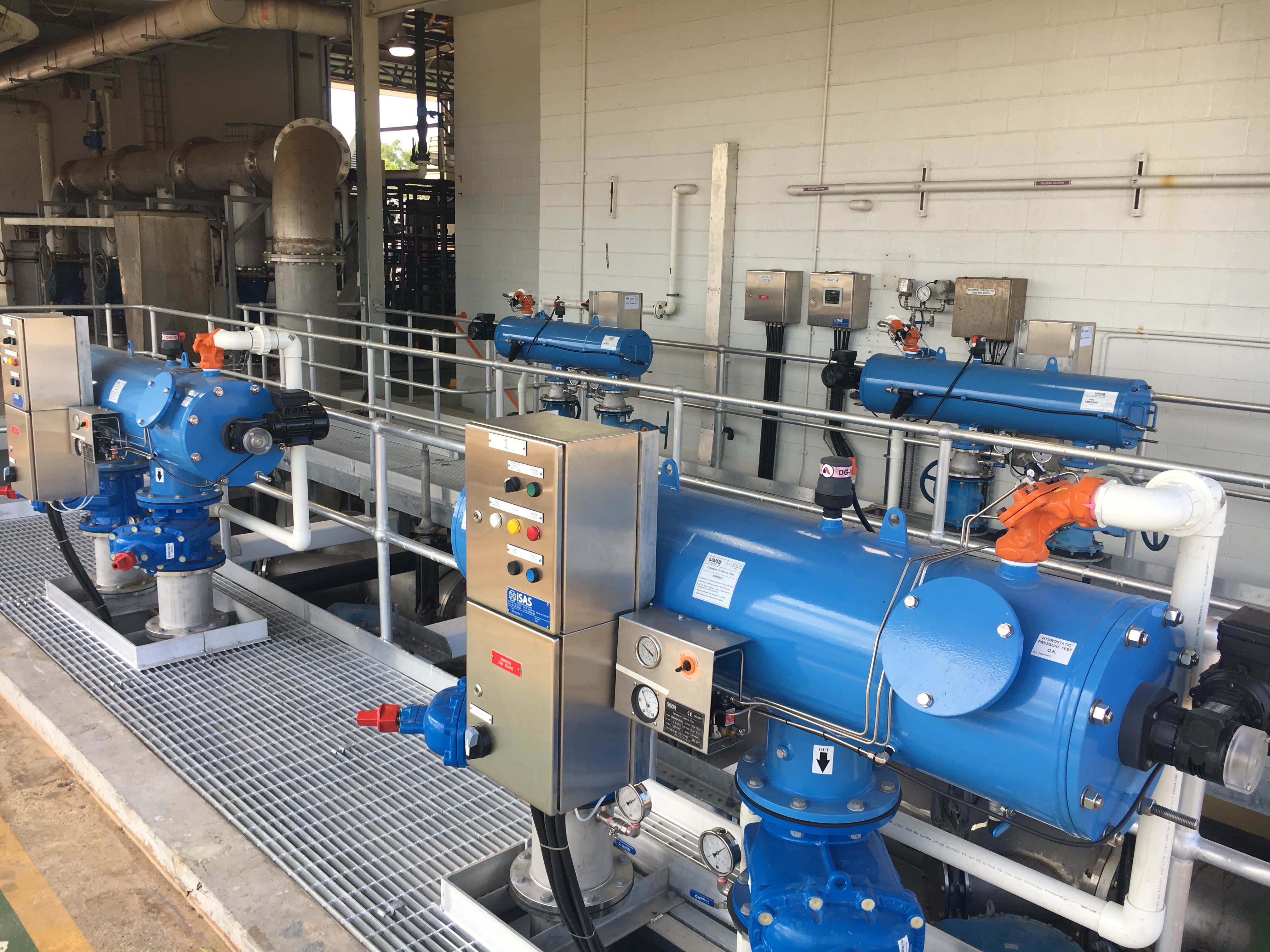 Screen filters at a WWTP