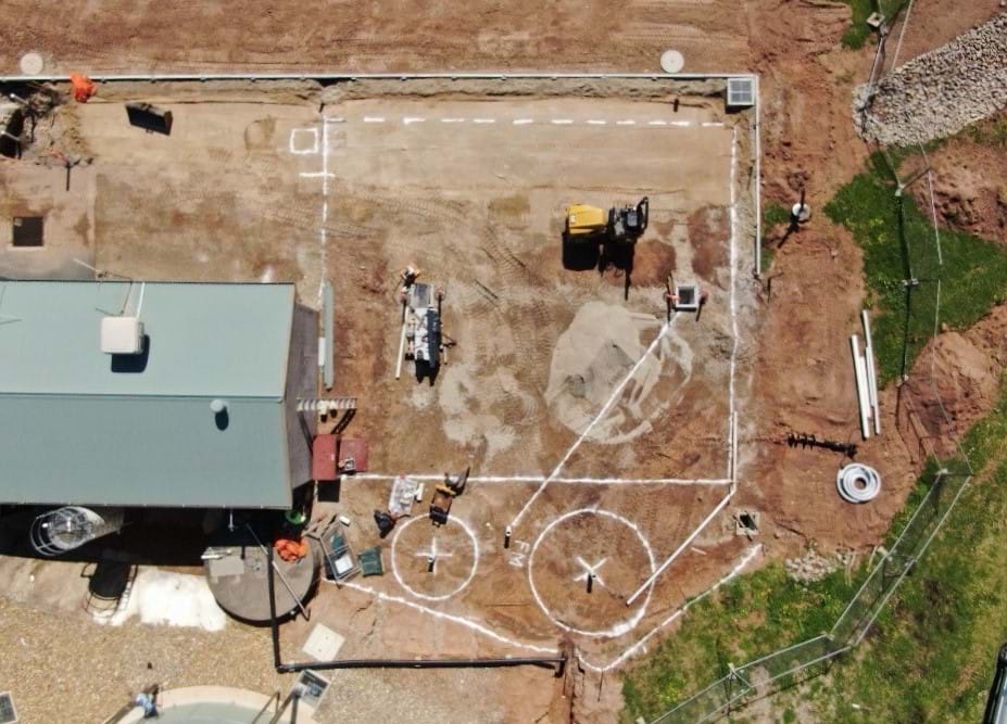 Ground works for a WTP upgrade