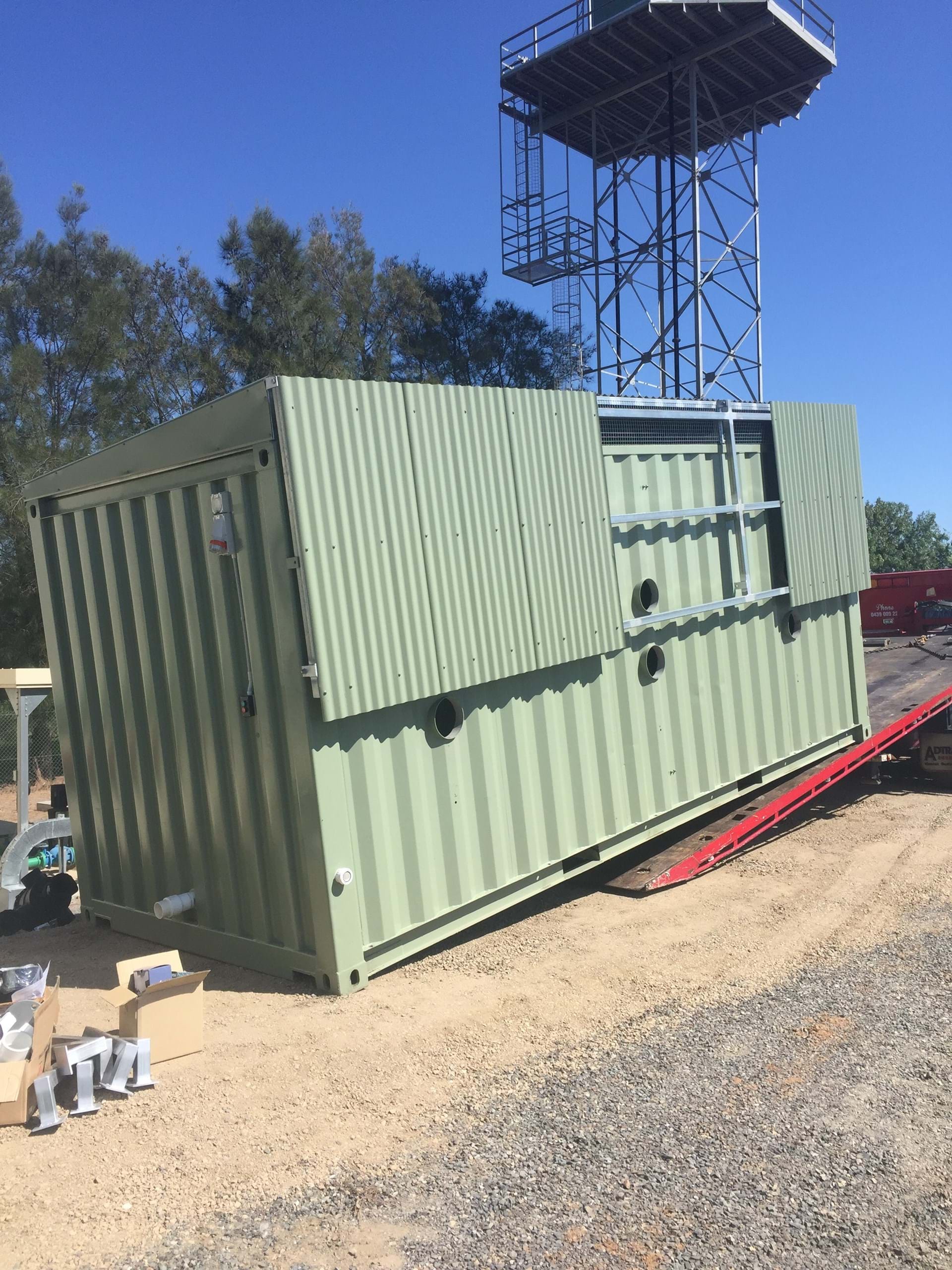Delivery of the mobile GAC filter at Katandra West